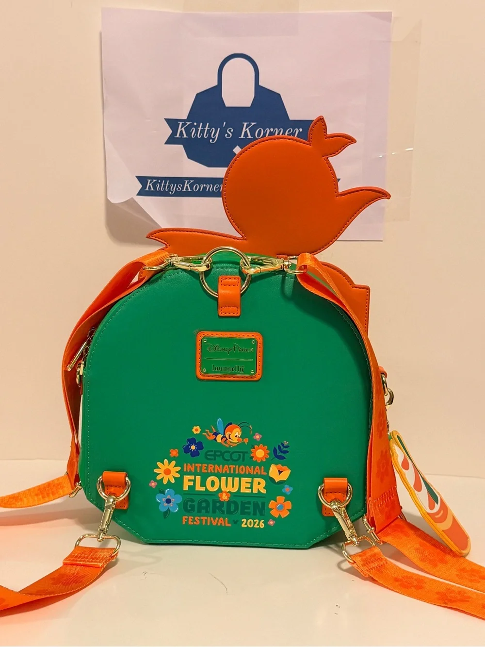 NWOT Disney Parks X Loungefly 2026 EPCOT International Flower & Garden Backpack